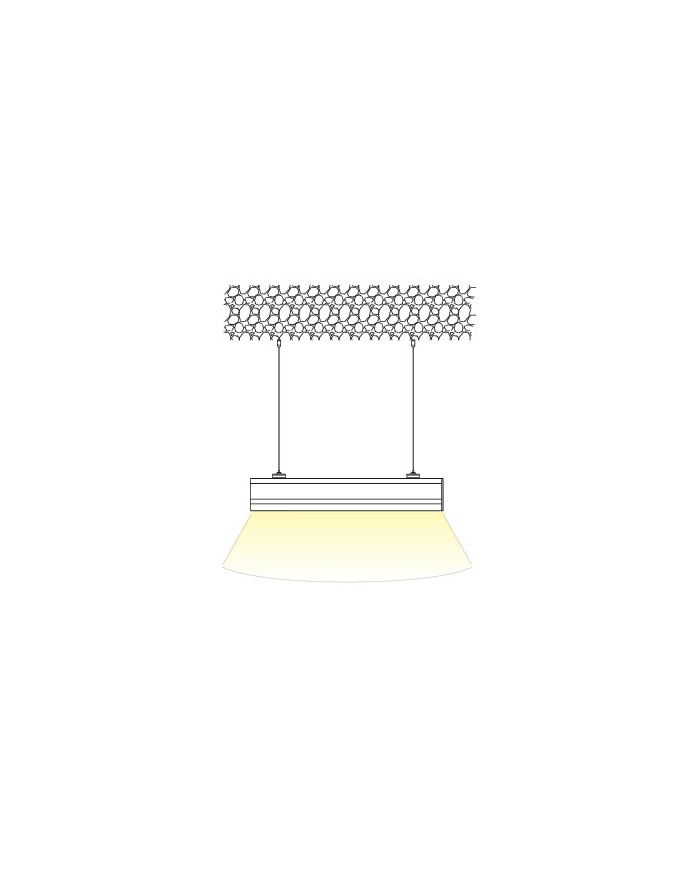 PLAFONIERA LED LINEAR BLOCK MONO FASCIO DI LUCE