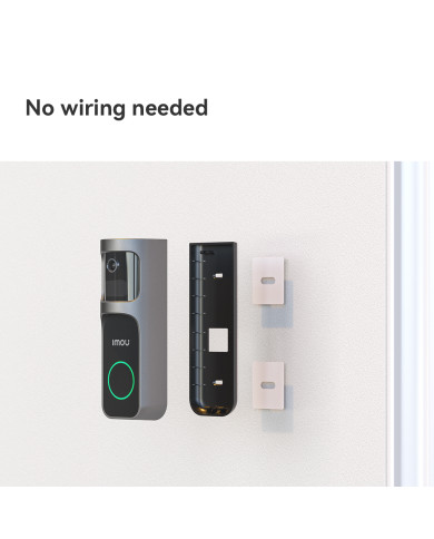 VIDEOCAMPANELLO SMART 2K 3MP WIFI IP65 A BATTERIA