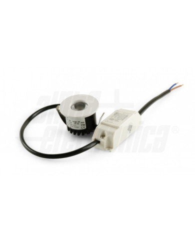 FARETTO LED DA INCASSO TONDO 3W 3000K BIANCO