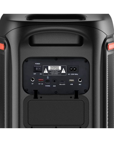 CASSA BLUETOOTH 200W FUNZIONE LUCE E 2 WOOFER 10
