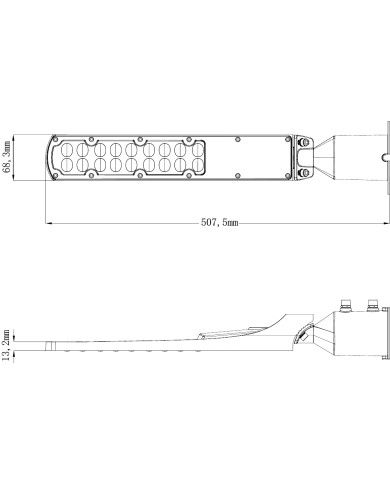 FARO STRADALE A LED 50W IP65 3000K LUCE CALDA