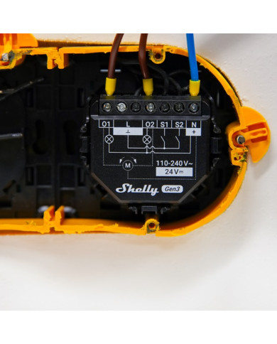 SMART RELE PER TAPPARELLE 16A AC/DC WIFI/BT + PM