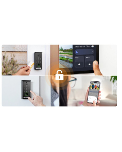 KIT VIDEOCITOFONO 5MP WI-FI 6 CON MONITOR TOUCH 7