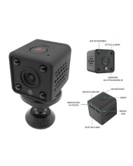 TELECAMERA IP WI-FI C/BATTERIA RICARICABILE 4 IR