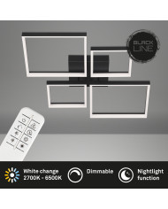 PLAFONIERA LED 40W 66CM 4400LM NERO