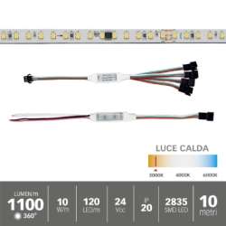 STRISCIA LED DIGITALE 10W/M 10MT EFFETTO RUNNING