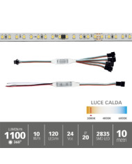 STRISCIA LED DIGITALE 10W/M 10MT EFFETTO RUNNING
