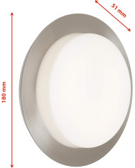PLAFONIERA LED TONDA DA ESTERNO IP44 9W 900LM
