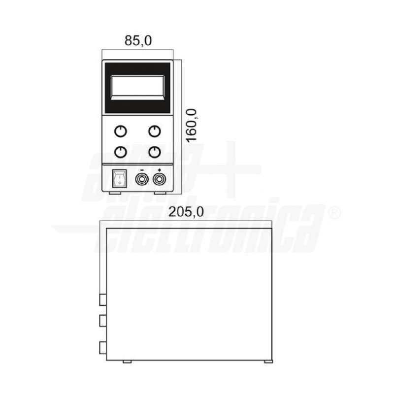 ALIMENTATORE DA BANCO TENSIONE USCITA 0-30V 0-5A