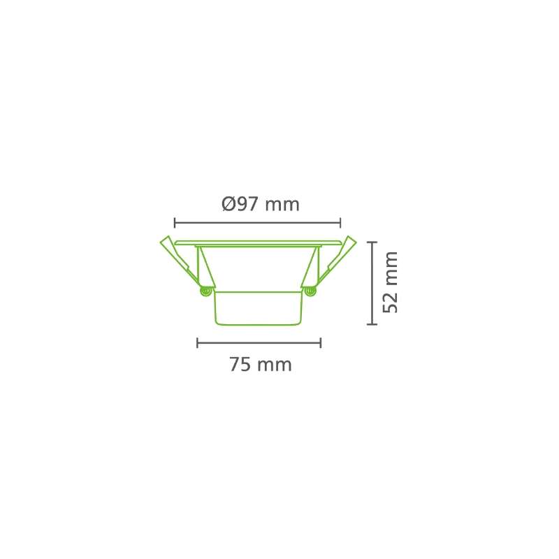 FARETTO A LED TONDO DA INCASSO 7W RGB + CCT