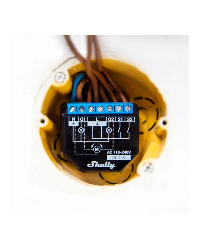 SMART RELE PER TAPPARELLE 16A AC/DC WIFI + PM