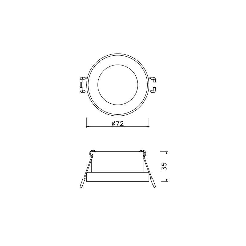 SUPPORTO PER LAMPADE DICROICHE GU10 ED MR16