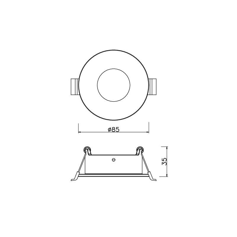 SUPPORTO PER LAMPADE DICROICHE GU10 ED MR16