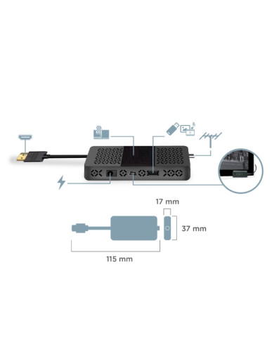 DECODER DIGITALE TERRESTRE DVB-T2 FULL HD 1080P