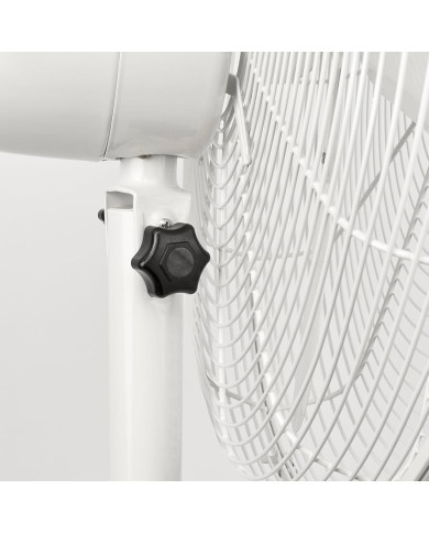 VENTILATORE A PIANTANA IN METALLO DIAM.40CM BIANCO
