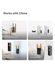 VIDEOCAMPANELLO SMART 2K 3MP WIFI IP65 A BATTERIA