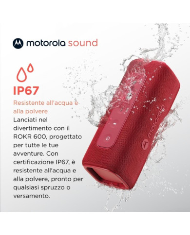 ALTOPARLANTE BLUETOOTH 30W ROSSO MOTOROLA ROKR 600