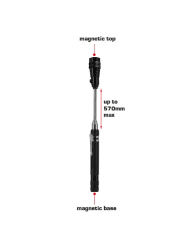 LAMPADA DA LAVORO LED A BATTERIA TELESCOPICA