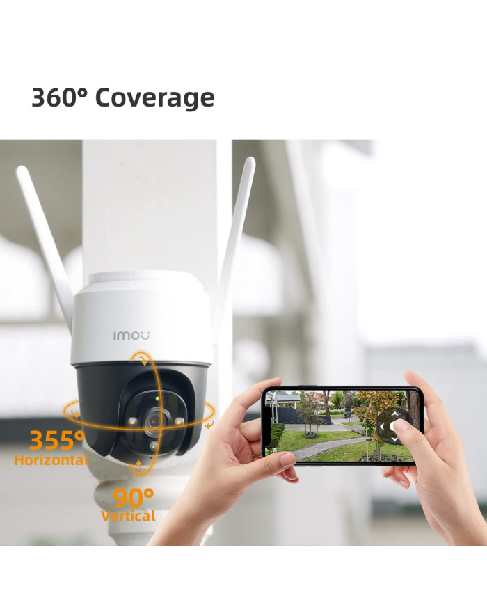 TELECAMERA DOME 2C 2K PTZ IP/WI-FI FULL-COLOR 3MP