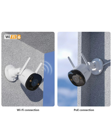 TELECAMERA BULLET 2K IP/WI-FI FULL-COLOR 3MP 2.8MM