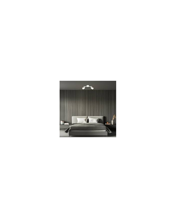 BARRA CON 2 FARETTI SPOT GU10 BIANCO