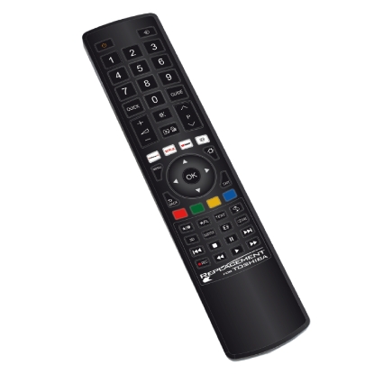 Telecomando Di Sostituzione Per TV Toshiba 32WLT66 - Remotes Replaced, Telecomando Identico Elettronicamente, Nessuna Programmazione, Batterie Incluse